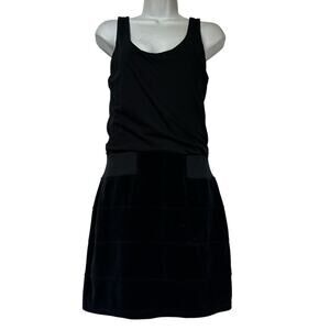 Juicy Couture Black Velvet Tank Dress Size S Fit & Flare Casual